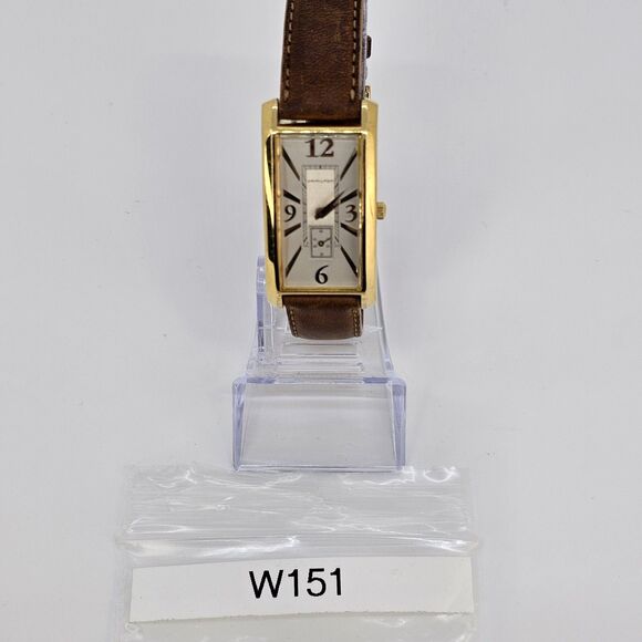 VTG Hamilton Women's Watch 22MM Gray Dial Brown Leather Bands New Battery - Picture 16 of 16